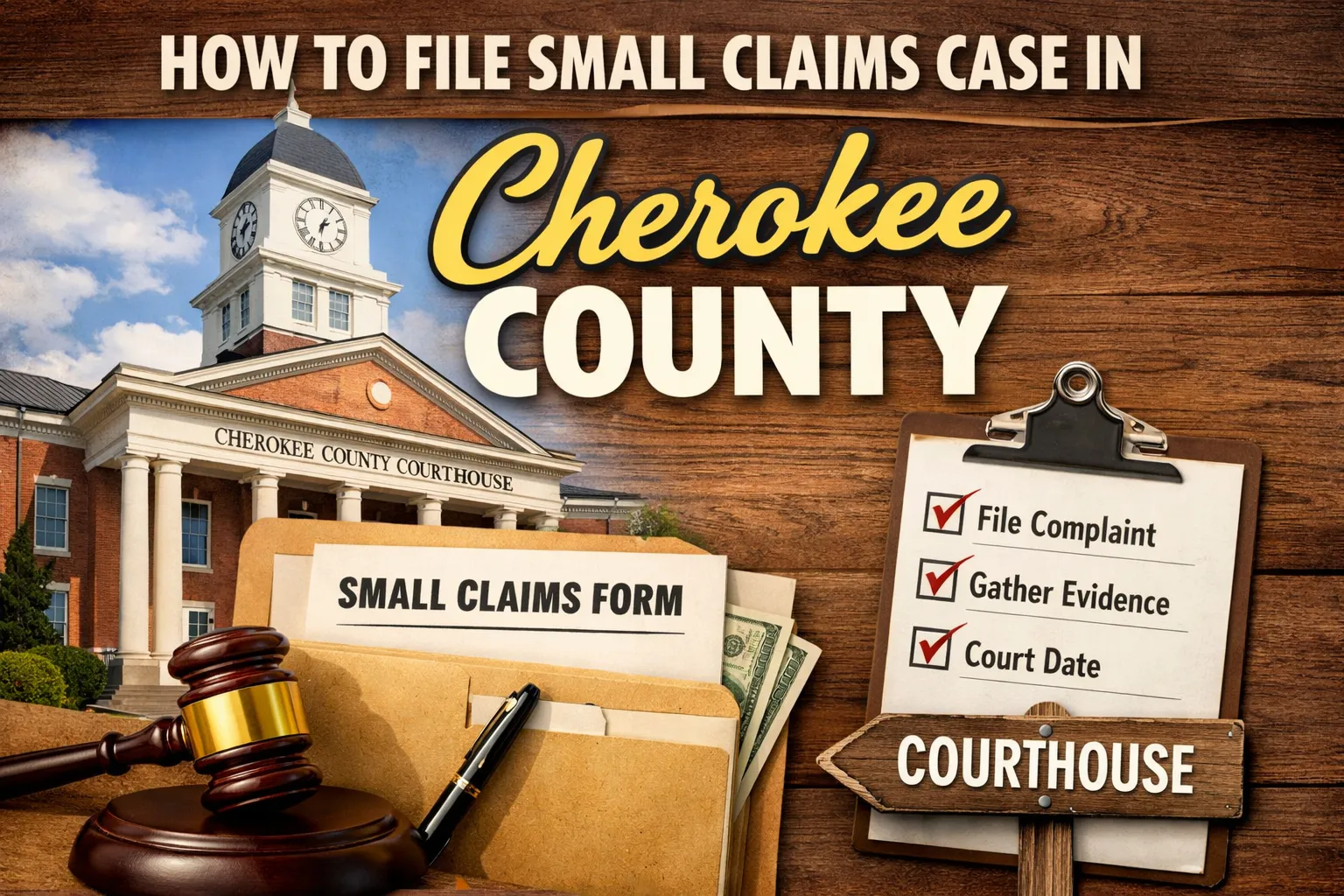 How to File a Small Claims Case in Cherokee County, Alabama (Step-by-Step Guide)